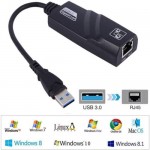 USB 3.0 to Ethernet Adapter 1000Mbps Network RJ45 LAN Card Wired Gigabit Comlink